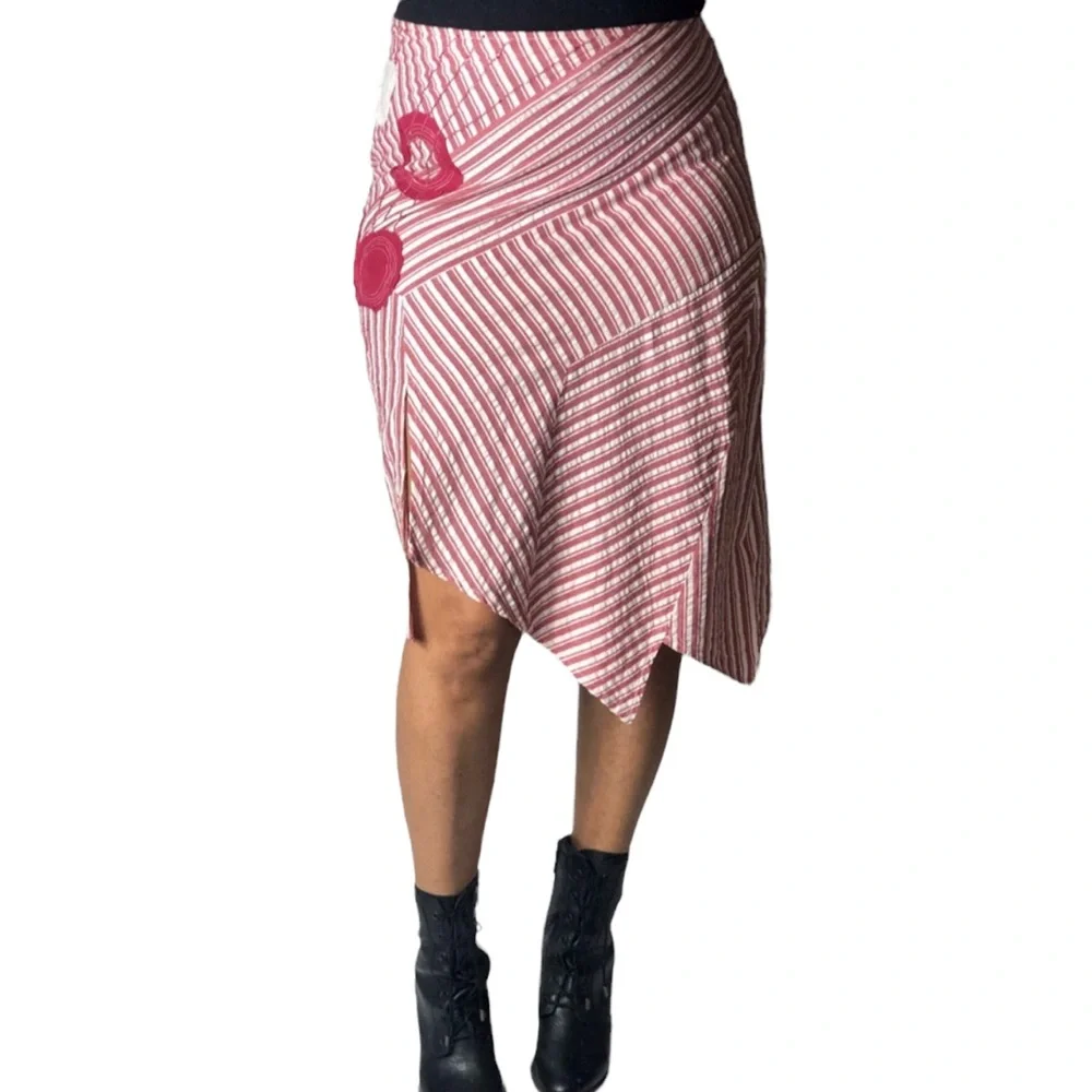PARALLEL Skirt, Red and White Size 10/12 EUC